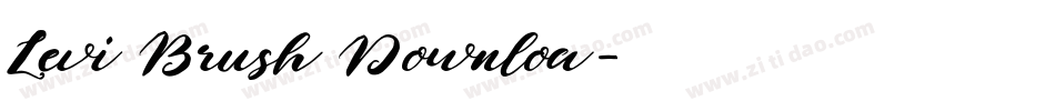 Levi Brush Downloa字体转换